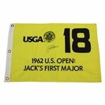 Jack Nicklaus Signed USGA 1962 US Open: Jacks First Major Flag JSA ALOA