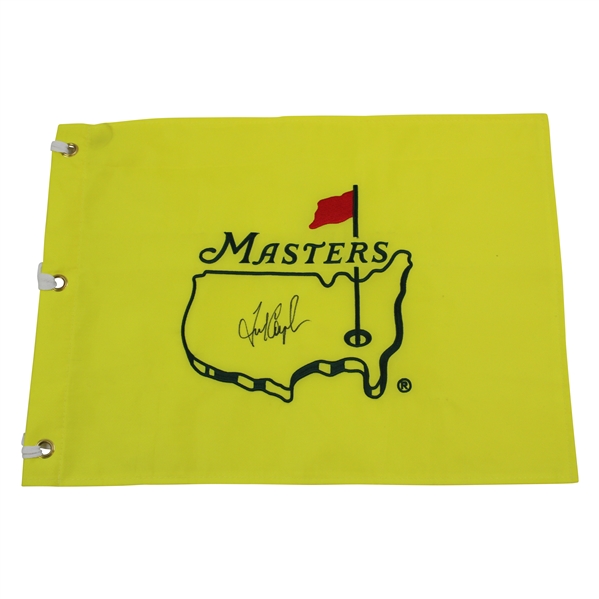 Fred Couples Signed Undated Masters Embroidered Flag JSA ALOA