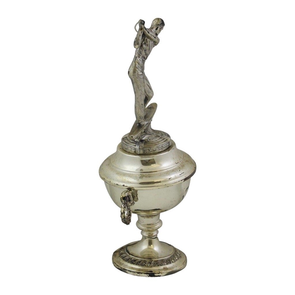 Silver Plated Three-dimensional Golf Trophy by Weidlich Silversmith Handcrafted by Sculptor A. J. Flauder