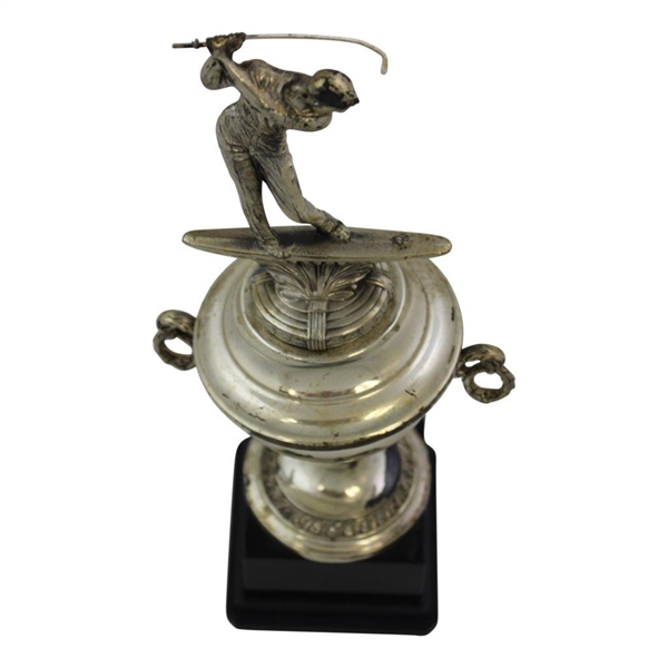 Silver Plated Three-dimensional Golf Trophy by Weidlich Silversmith Handcrafted by Sculptor A. J. Flauder