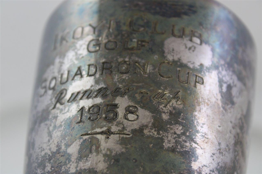 1958 Ikoy Club Golf Squadron Cup Runner-Up Trophy by Walker & Hall Shefield in England