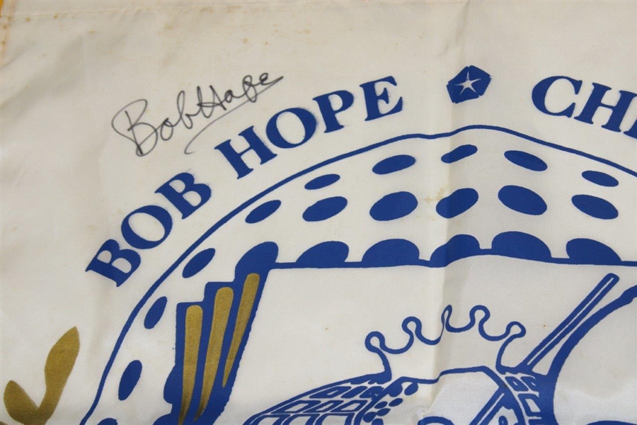 Arnold Palmer & Bob Hope Signed Bob Hope Chrysler Classic Tournament Used Banner JSA ALOA