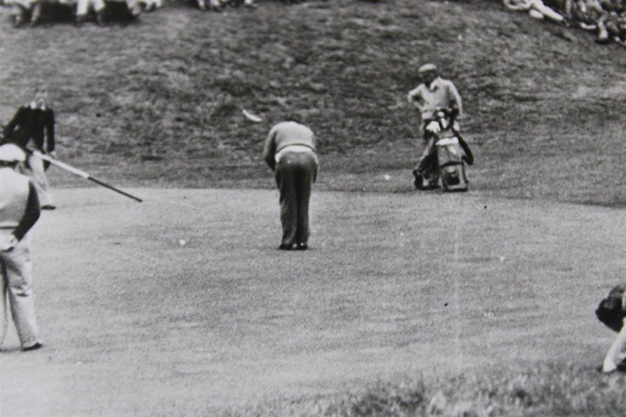 1937 British Open at Carnoustie Sweeping Grand Slam Action Photo