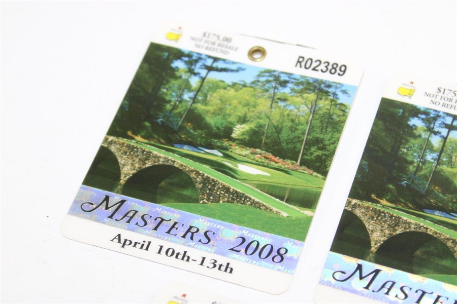 Three (3) 2008 Masters Tournament SERIES Badges