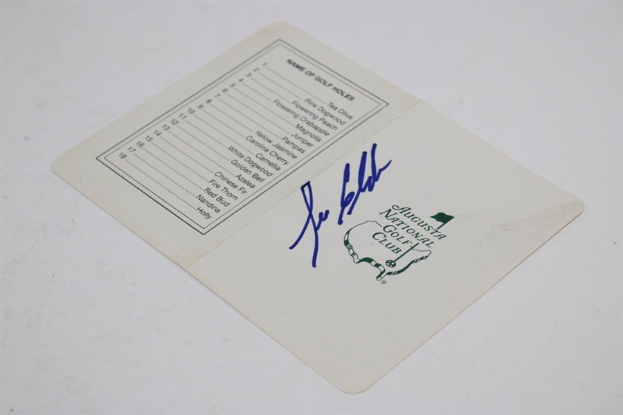 Lee Elder Signed Augusta National Golf Club Scorecard JSA ALOA