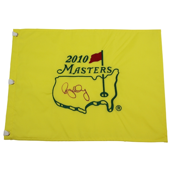 Rory McIlroy Signed 2010 Masters Embroidered Flag JSA ALOA