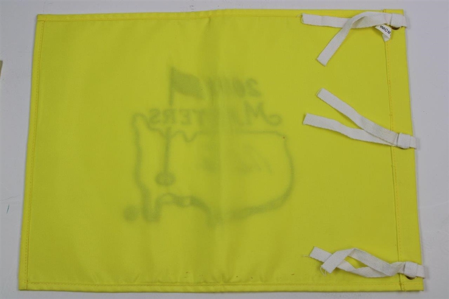 Nick Faldo & Jim Nantz Signed Masters Embroidered Flags JSA ALOA