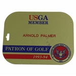 Arnold Palmers 1993-94 USGA Member Patron of Golf Bag Tag