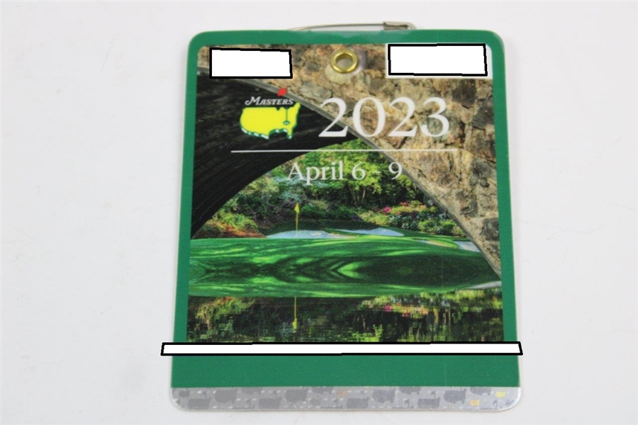 2023 Masters Tournament SERIES Badge #Q03854 with Guide/Booklet