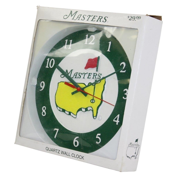 Classic Masters Tournament Green Quartz Wall Clock New in Original Package