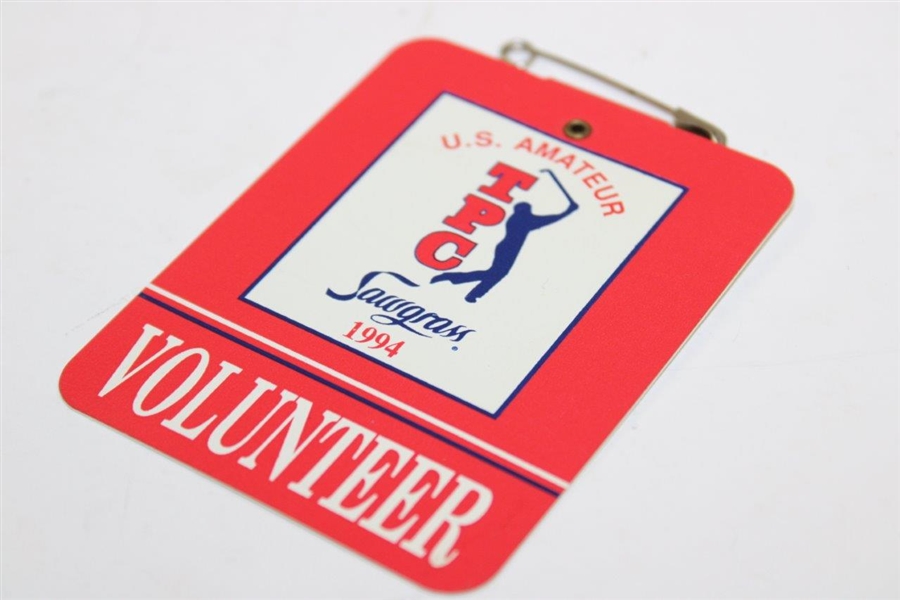 1994 US Amateur at TPC Sawgrass Volunteer Badge - Tiger Woods Win