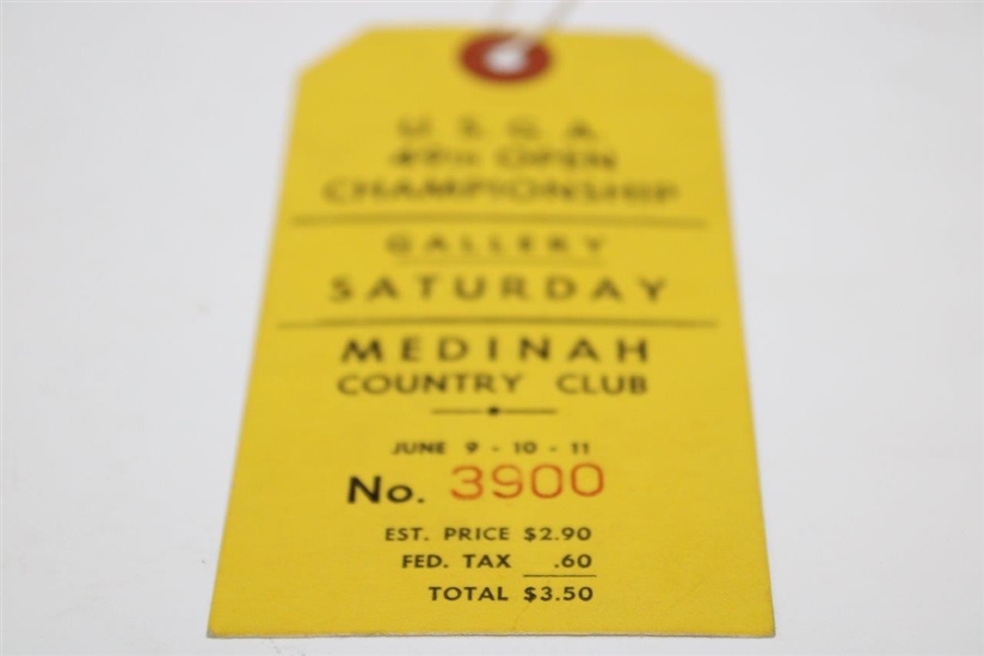 1949 US Open at Medinah Country Club Saturday Gallery Ticket #3900