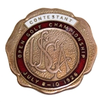 1926 US Open at Scioto Country Club Contestant Badge - Bobby Jones Winner