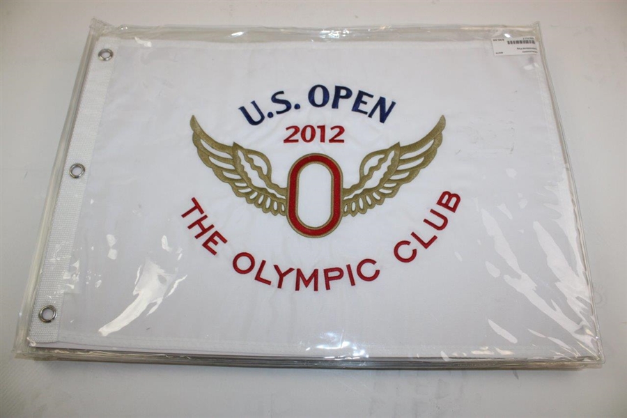 Group of Seven (7) USGA US Open Embroidered Flags - Pebble, Olympic, Erin Hills & more