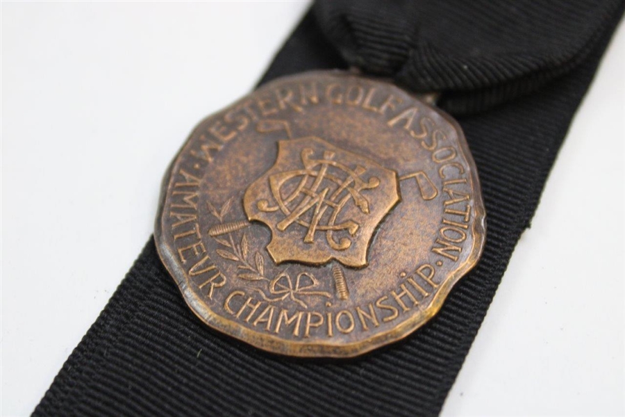 Western Amateur Championship Badge with Ribbon & FOB - Undated