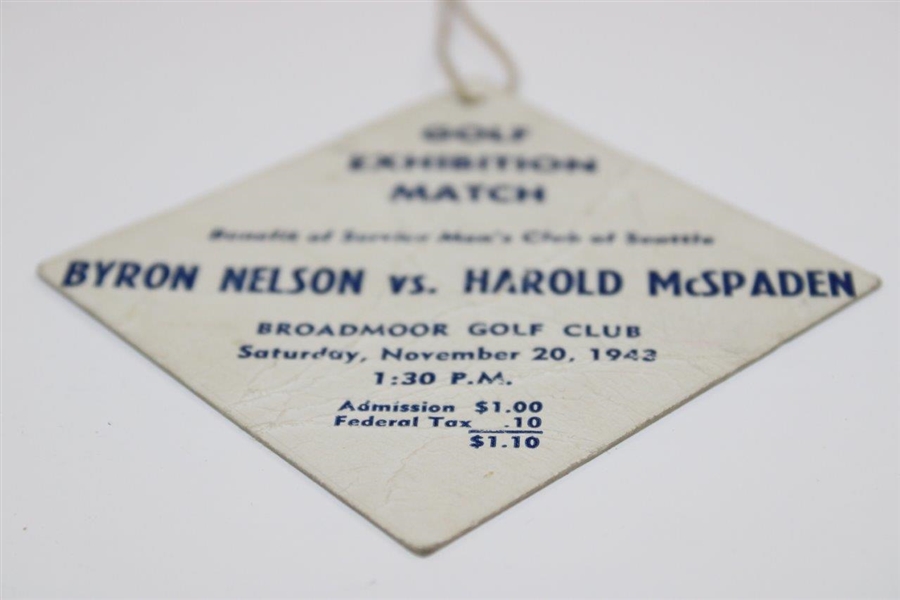 1943 Byron Nelson v. Harold McSpadon Exhibition Match Broadmoor Golf Club