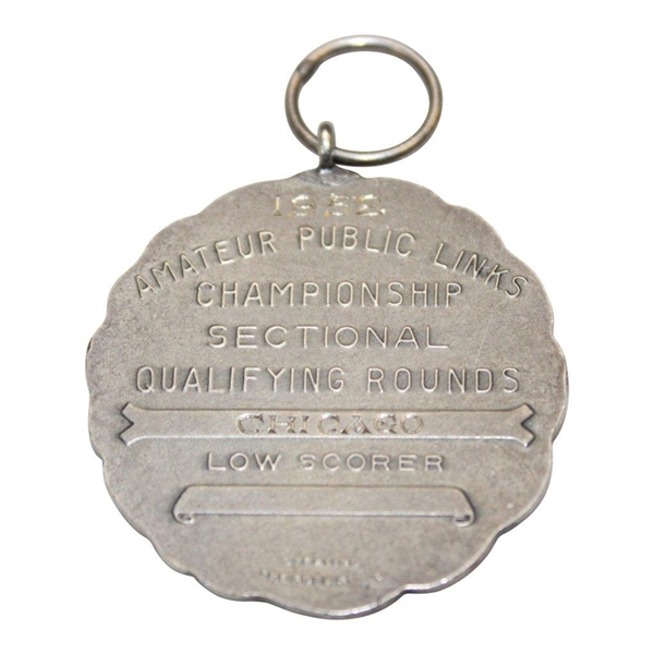 1952 USGA Amateur Public Links Low Scorer Sterling Silver Medal - Chicago