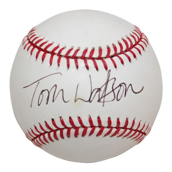 Tom Watson Signed Official Rawlings Baseball JSA Full #X83619