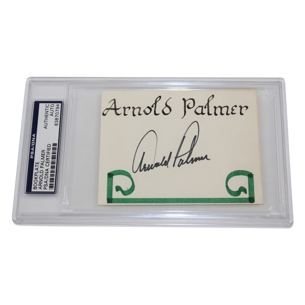 Arnold Palmer Signed ‘Arnold Palmer’ Bookplate PSA #83870794
