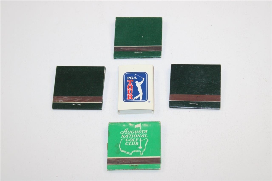 Five (5) Match Books - Four (4) Augusta National GC & One (1) TPC/PGA Tour