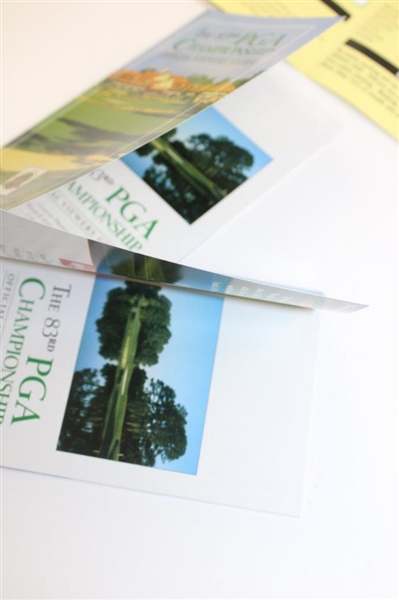 Three (3) 2001 PGA Championship at Atlanta Atheltic Club Booklet/Pamphlets/Guides