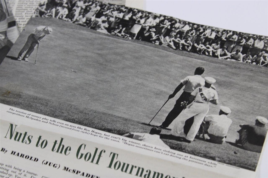 1947 The Saturday Evening Post Nuts to the Golf Tournaments Articles - August 16th