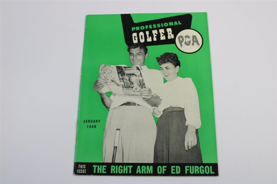 Ed Furgol's Group of Four (4) 1948 Professional Golfer 'The Right Arm of Ed Fugol' Magazines - January