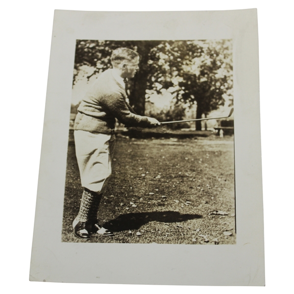 Bobby Jones with Club Chipping Undated Photo