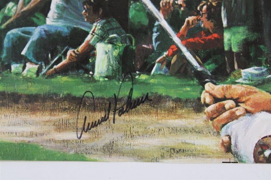 Arnold Palmer Signed Post Swing Poster JSA ALOA