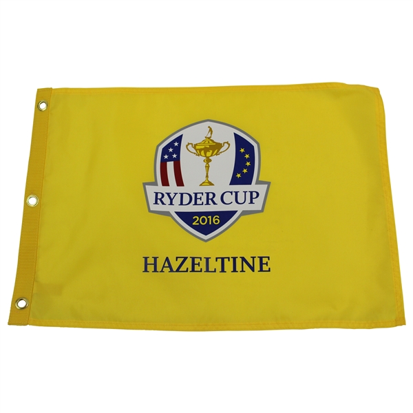2016 Ryder Cup at Hazeltine Yellow Screen Flag 