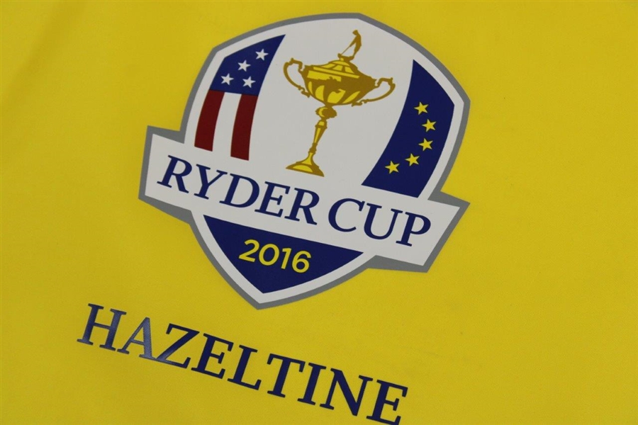 2016 Ryder Cup at Hazeltine Yellow Screen Flag 
