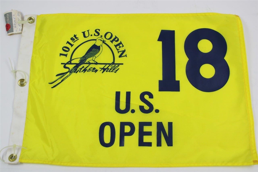 2001 & 2002 US Open Yellow Screen Flags - Southern Hills & Bethpage Black