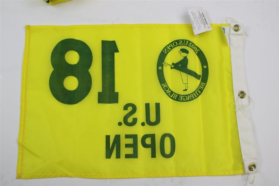 2001 & 2002 US Open Yellow Screen Flags - Southern Hills & Bethpage Black
