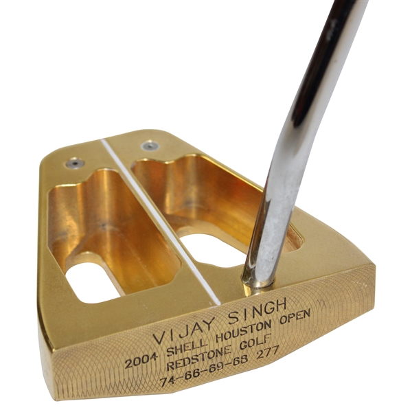 Vijay Singh 2004 Shell Houston Open Macgregor Gold Putter 