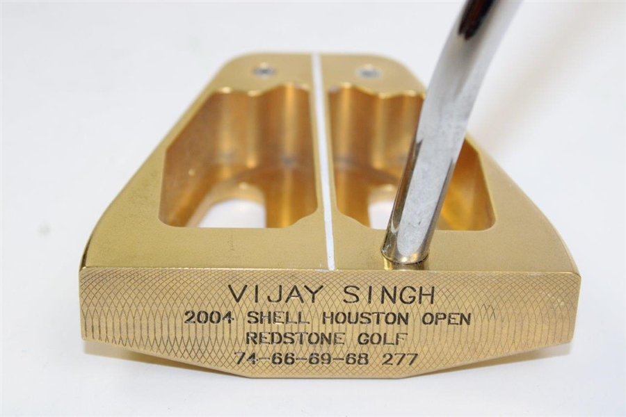 Vijay Singh 2004 Shell Houston Open Macgregor Gold Putter 