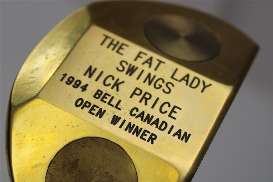 Nick Price 1994 Bell Canadian Open Winner The Fat Lady Swings Gold Putter