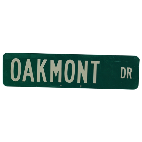 Oakmont Drive Green Reflective Double-Sided Street Sign