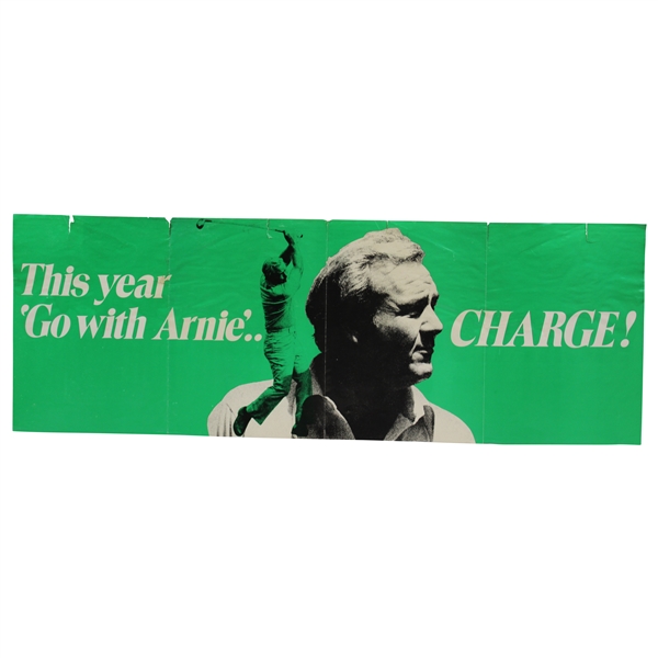 This Year 'Go with Arnie' Charge! Foldout Arnold Palmer Poster