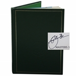 Seve Ballesteros Signed 1980 Masters Tournament Green Annual Book JSA ALOA