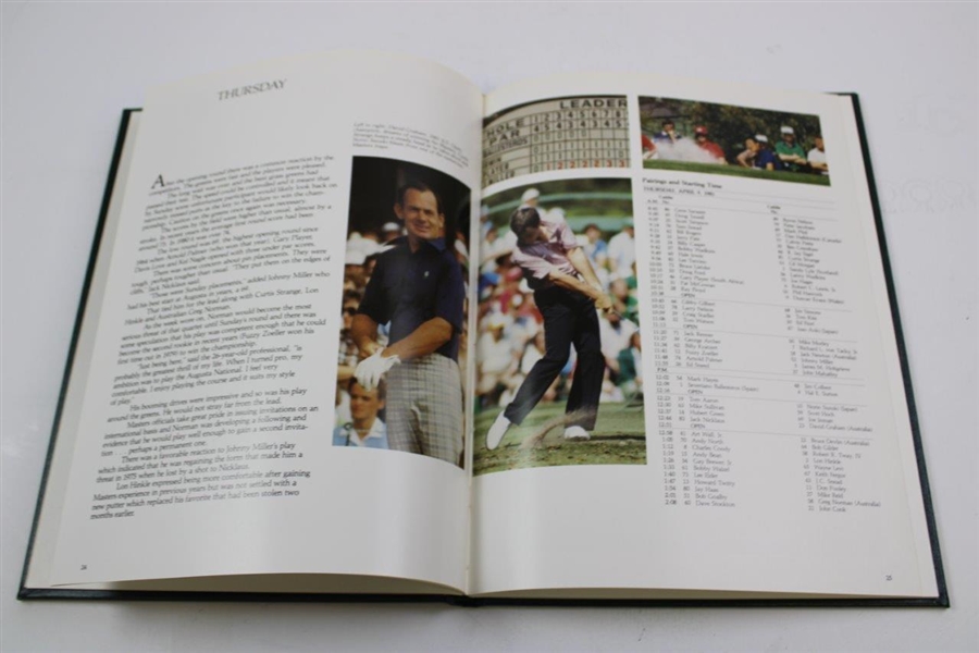 Tom Watson Signed 1981 Masters Tournament Green Annual Book JSA ALOA