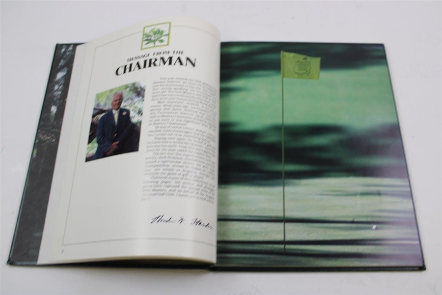Jack Nicklaus Signed 1986 Masters Tournament Green Annual Book JSA ALOA