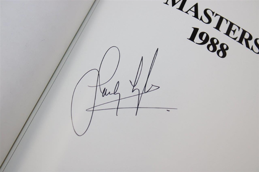 Sandy Lyle Signed 1988 Masters Tournament Green Annual Book JSA ALOA