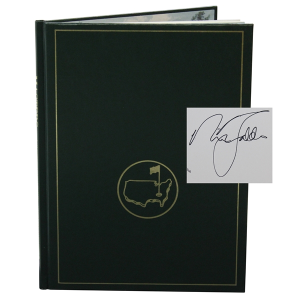 Nick Faldo Signed 1989 Masters Tournament Green Annual Book JSA ALOA