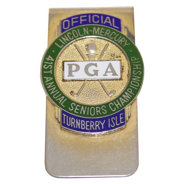 PGA Seniors Championship at Turnberry Isle Officials Badge/Clip