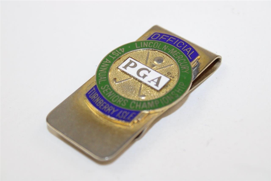 PGA Seniors Championship at Turnberry Isle Officials Badge/Clip