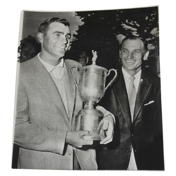Jack Fleck & Ben Hogan 1955 US Open Championship Wire Photo