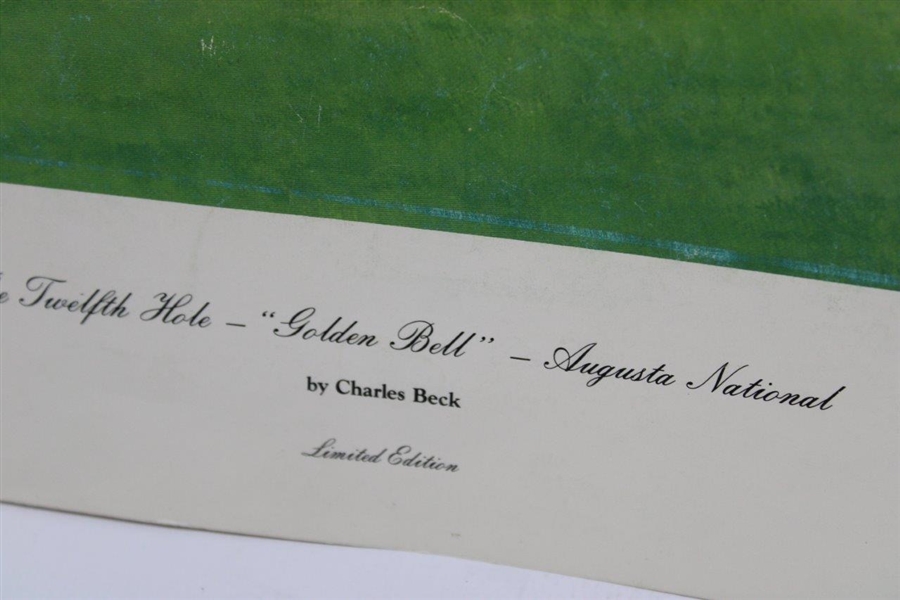 Goalby, Floyd & Aaron Signed 12th Hole Ltd Ed Augusta Print #1604/1950 Artist JSA ALOA