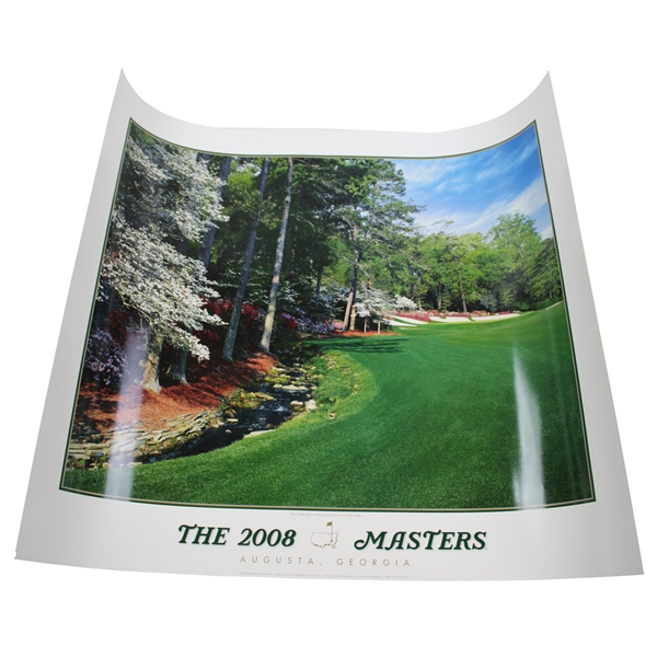 2008 Masters Tournament Commemorative 13th Hole at Augusta National GC Poster