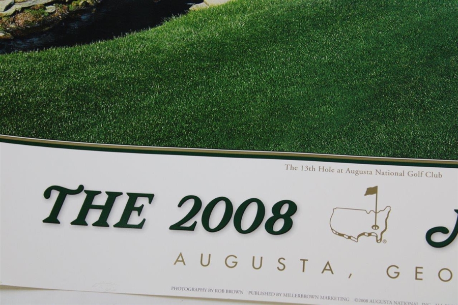2008 Masters Tournament Commemorative 13th Hole at Augusta National GC Poster