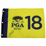 Brooke Koepka Signed 2023 PGA at Oak Hill Yellow Screen Flag JSA ALOA